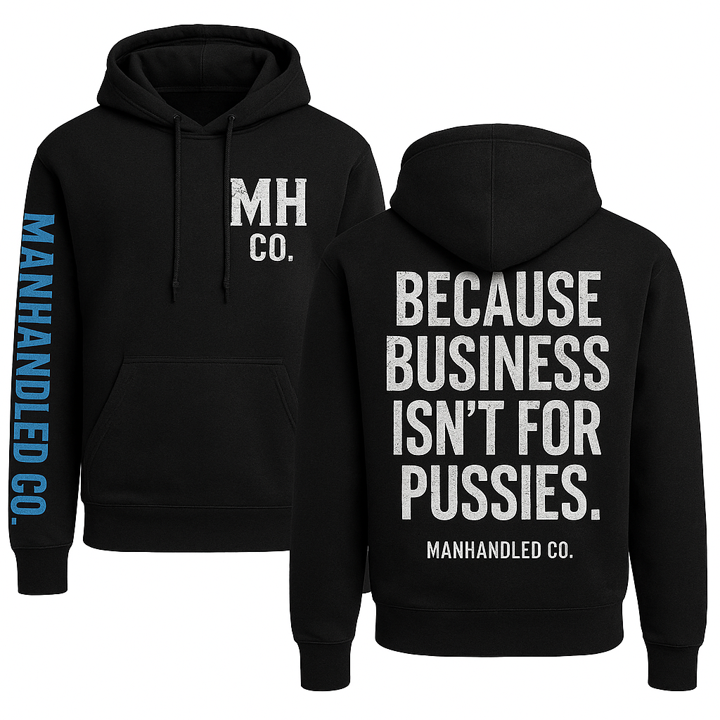 BUSINESS ISN'T FOR PUSSIES — Distressed Hoodie