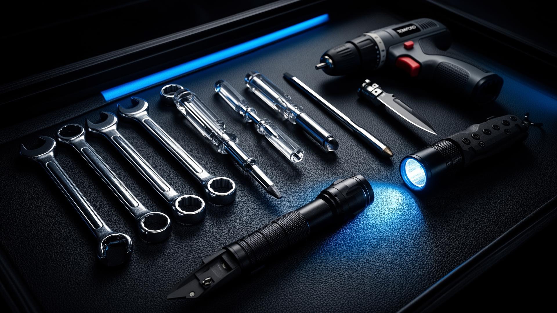 Black tactical tools